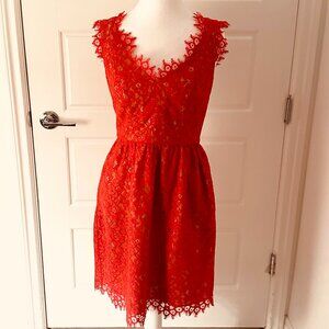 Shoshanna Red Lace Dress SIZE 6